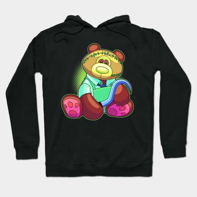 Horror Teddy Bear 6 Hoodie by ArtisticDyslexia